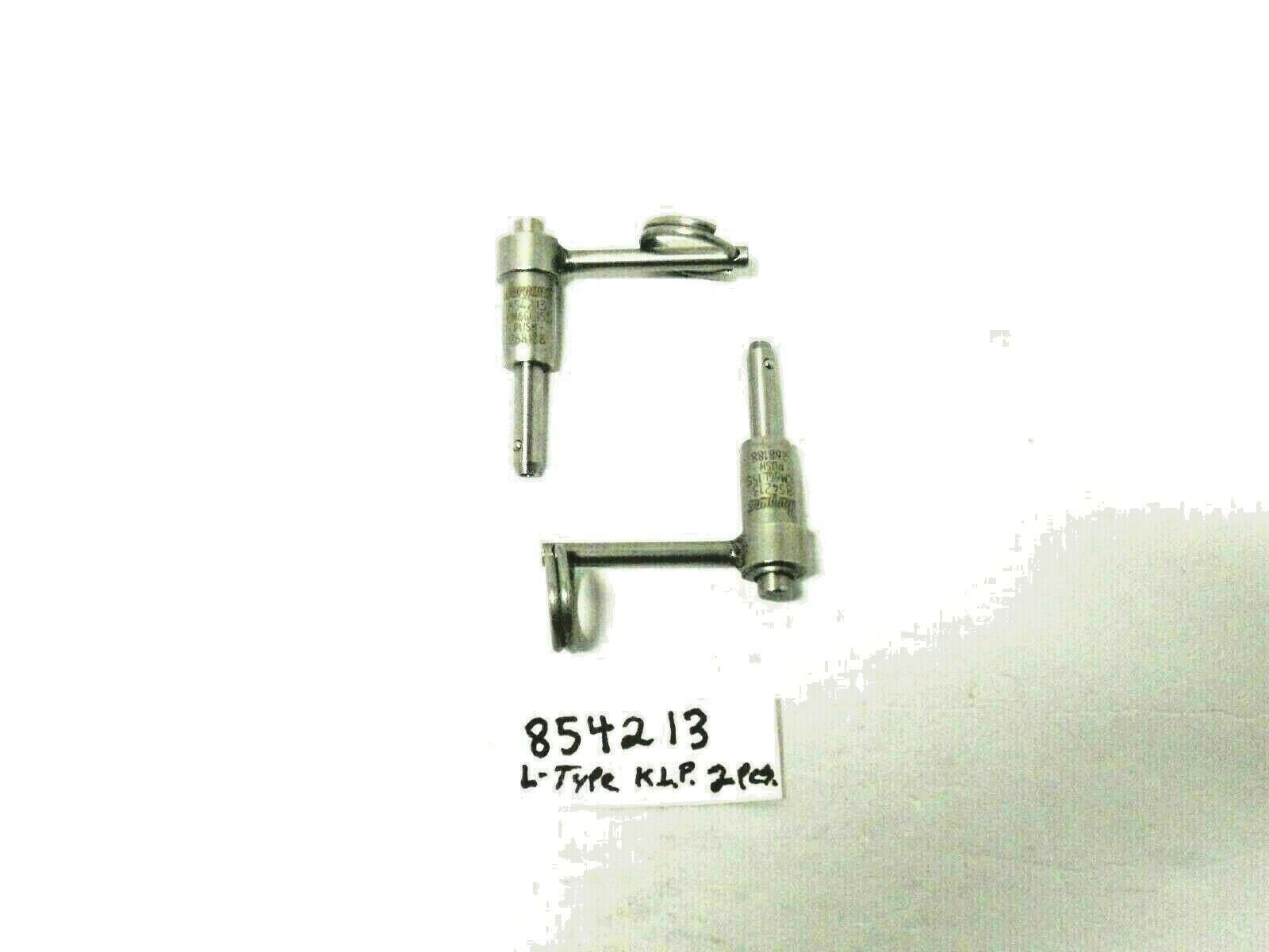 854213) 2pcs. Jergens, S.s., Quick Release Pin, Butn Top, 5.9mmd.x15mm X54mm Oal