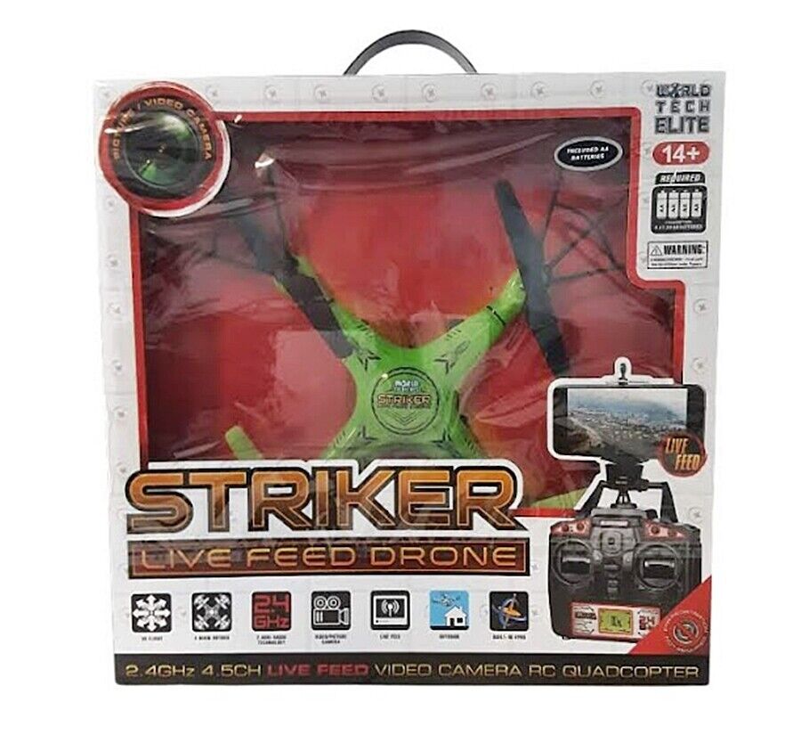 World Tech Toys Striker 2.4ghz 4.5 Channel Live Feed Drone