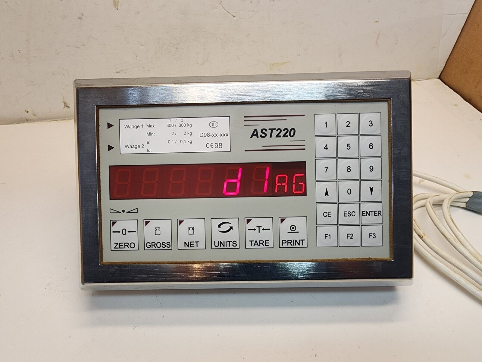 Ast220 Weighing Terminal Rag 701.13 115v 300 Kg Cap Made In Germany