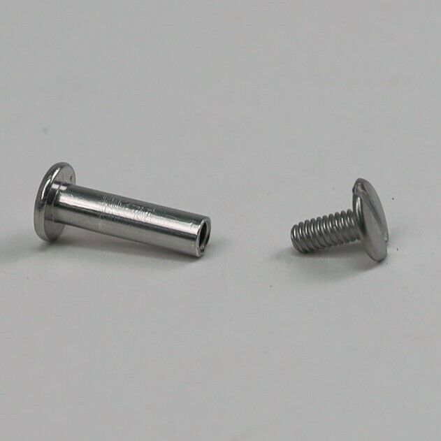 12 Count 3/4" Aluminum Screw Posts / Binding Screws / Chicago Screws