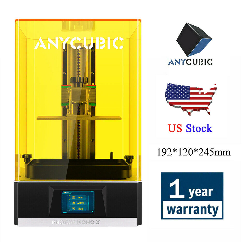 Anycubic Photon Mono X 3d Printer Sla Light-cure Fep Frame 3.5" Tft 405nm Resin