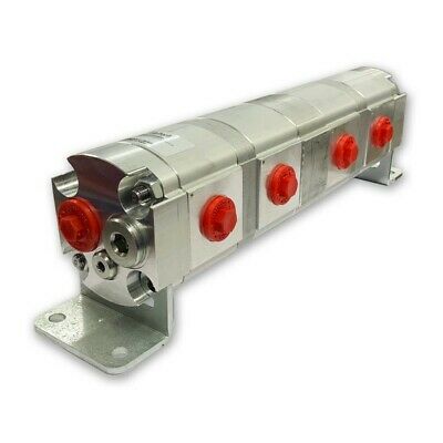 Geared Hydraulic Flow Divider 4 Way Valve, 11cc/rev, With Centre Inlet