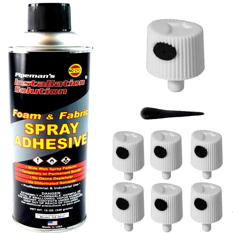 6 Spray Nozzles For Professional Foam Fabric Upholstery Leather Aerosal Adhesive