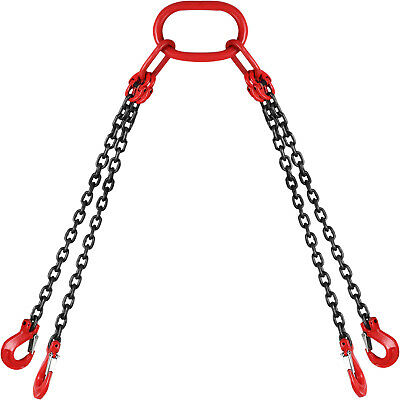 Vevor Chain Sling 5' 4 Legs With Sling Hooks Grade 80 Lifting Chain Sling