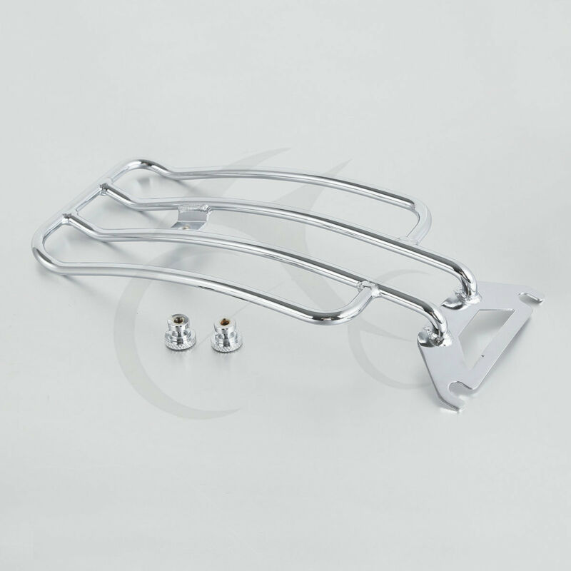 Chrome Solo Seat Luggage Rack For 97-20 Harley-davidson Flhtc Road King Touring