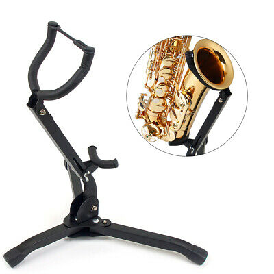 Alto Tenor Size Saxophone Stand Holder For Sax Folding Portable Tripod Black Us