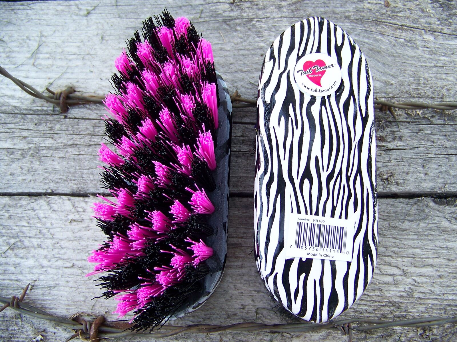 Brush - Synthetic Zebra (assorted Colors) (pink/black)