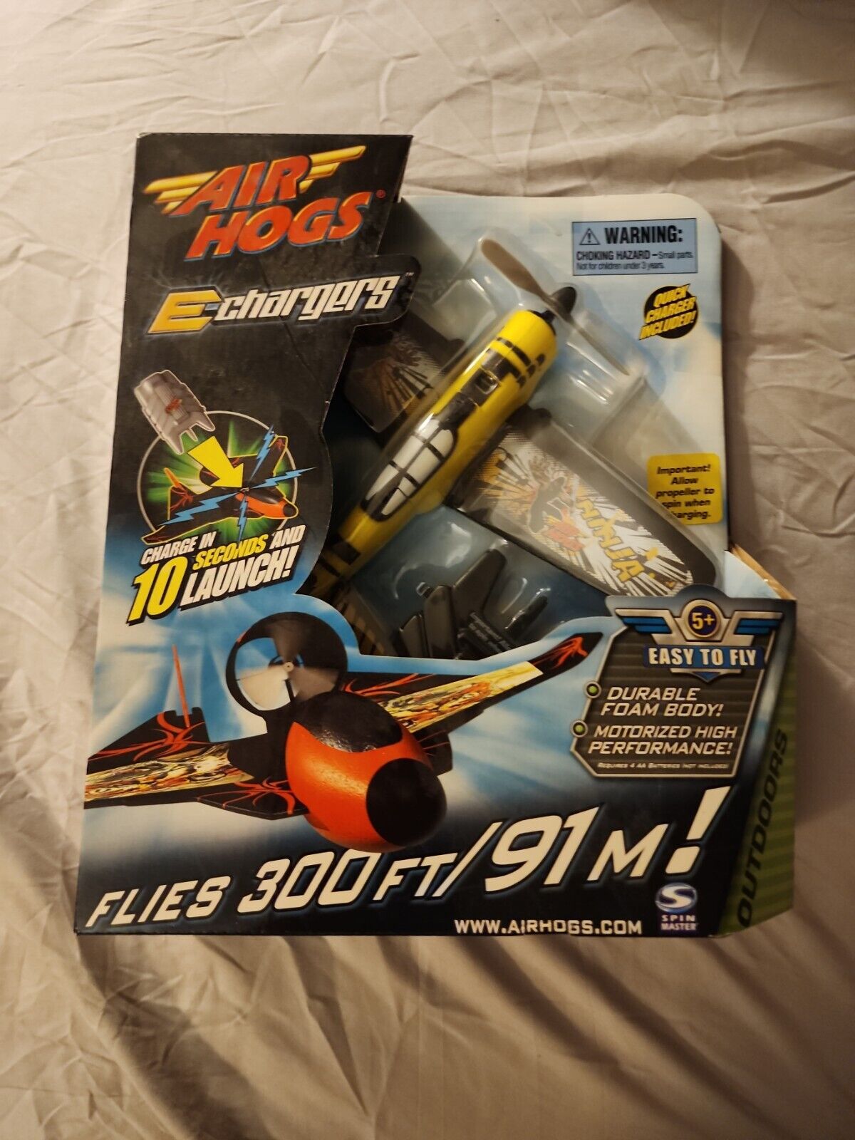 Air Hogs E Chargers Flying Airplane Spin Master
