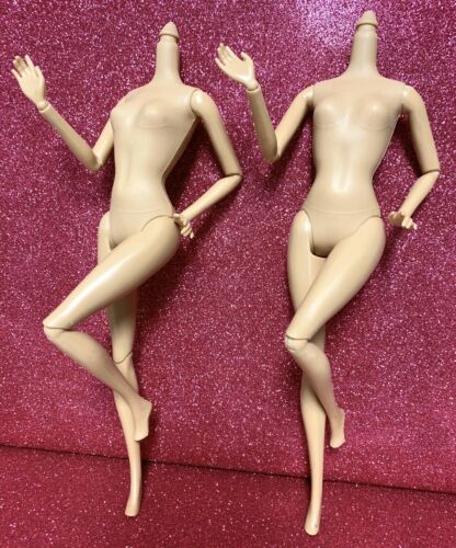 Diy Ooak Two Replacement Doll Body Lot Caucasian Tan “c” #4 Jointed Articulated