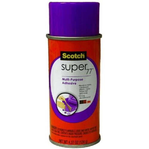 3m 7706 Scotch Super 77 Spray Adhesive Multi-purpose Fast Dry Strong Bond 4.37oz