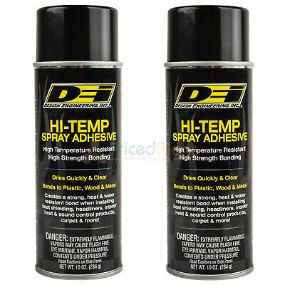 2 Pack Hi Temp Spray Adhesive 10 Oz. Can Headliner Glue Upholstery High Strength