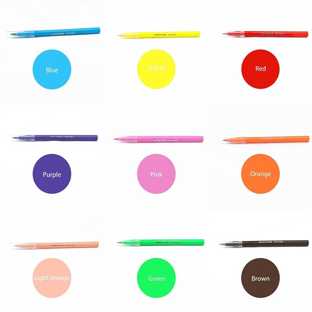 5ml Food Coloring Pen Decorator Designing Freehand Patterns Paint Mixes