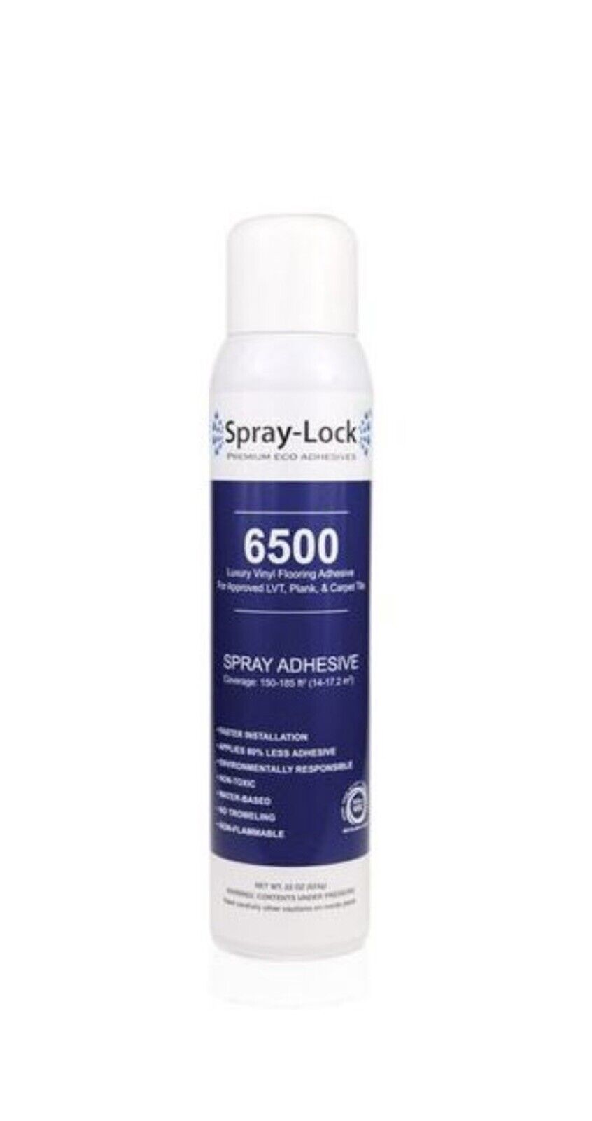 *case Of 6 Spray-lock 6500 22oz Lvt Flooring Adhesive, 22oz Can New *read* As Is