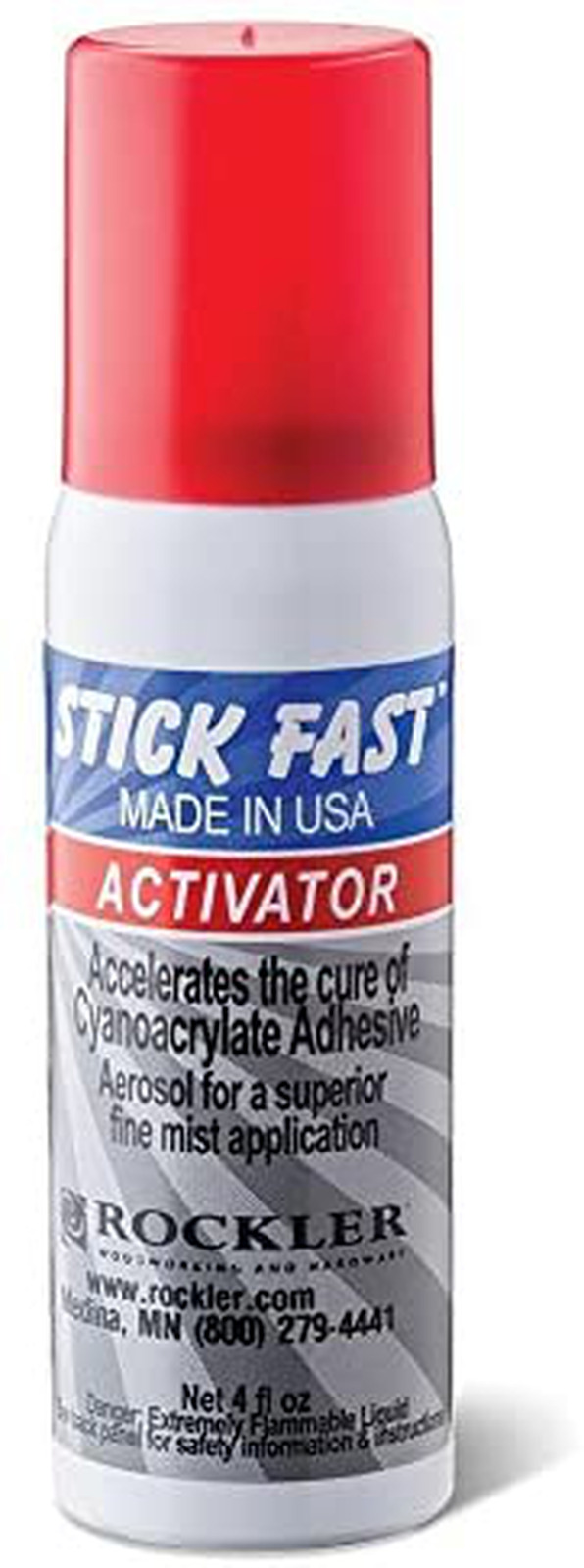 Stick Fast Aerosol Activator Multipurpose Adhesive Spray, Clear, 4 Ounces