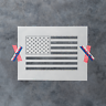 American Flag Stencil - Durable & Reusable Mylar Stencils