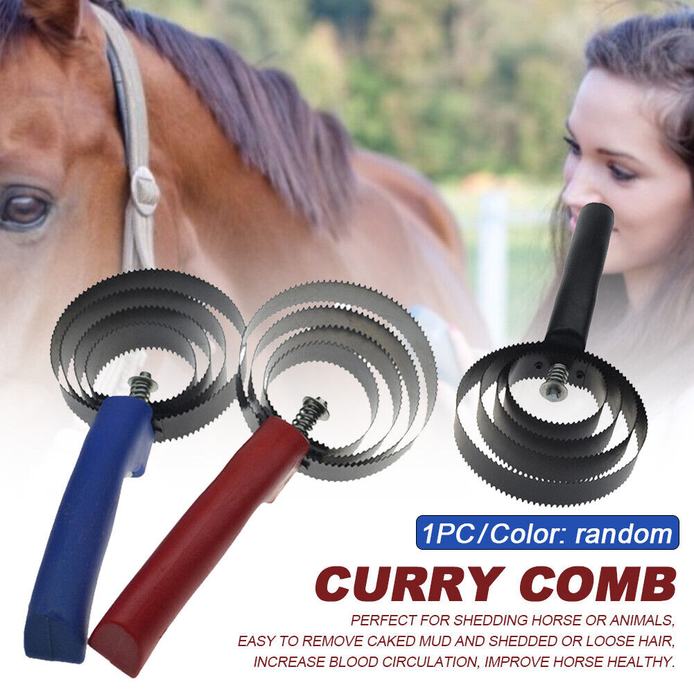 Curry Comb Cleaning With Soft Touch Grip Stainless Steel Reversible Handheld Us