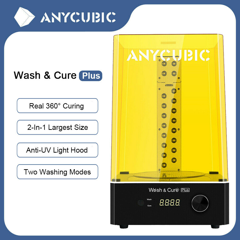 In Stock Anycubic Larger 360° Wash And Cure Plus For Lcd 3d Printer 405nm Light