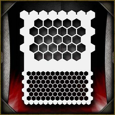 "honeycomb" Airbrush Stencil Template Airsick