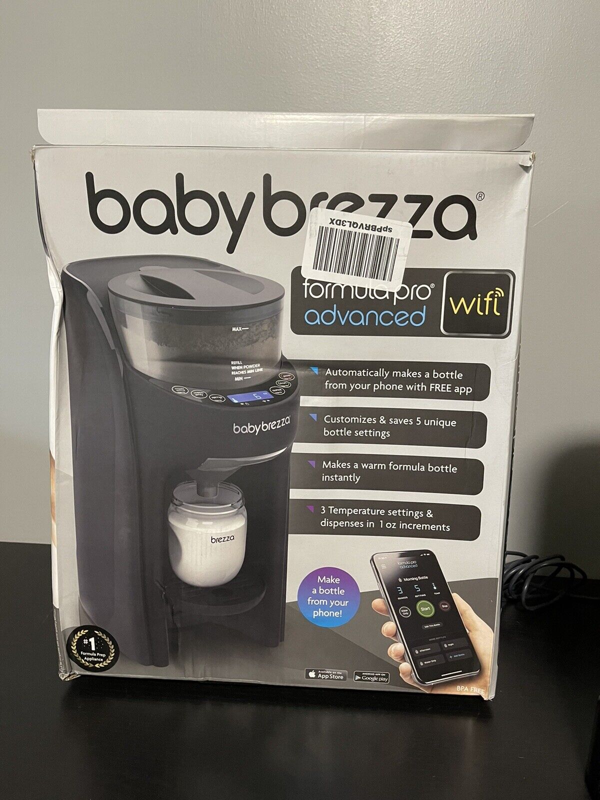 Baby Brezza - Formula Pro Advanced Mixing System Wifi - Black (ripped Manual)