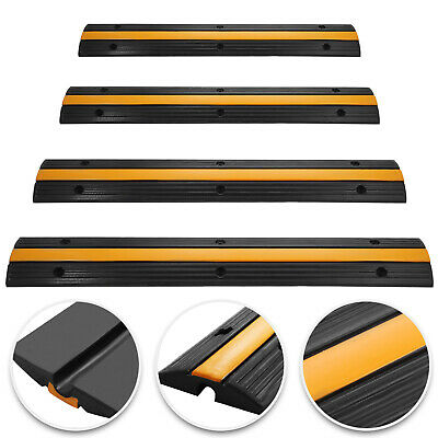 Vevor 4pcs 1-channel Rubber Cable Protector Ramp Electrical Vehicle Wire Cover