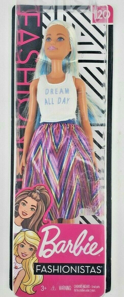 Barbie Fashionista 120 Doll "dream All Day" Shirt And Dress