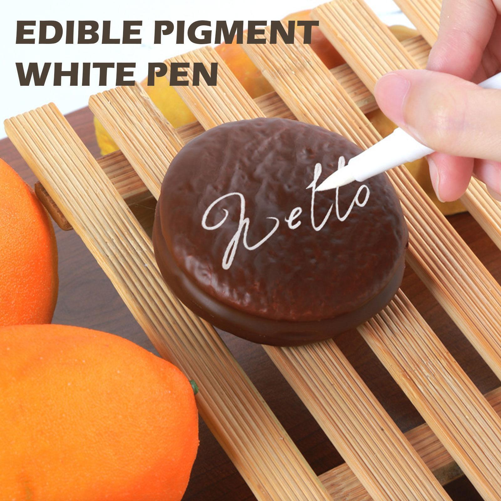 White Food Coloring Markers, Edible Pigment Pen Brush Decorator Pec1 U9t8