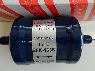Biflow Filter Drier For Heat Pump Bfk Sfk 163s 3/8 Sae Sweat-liquid Line Bi-flow