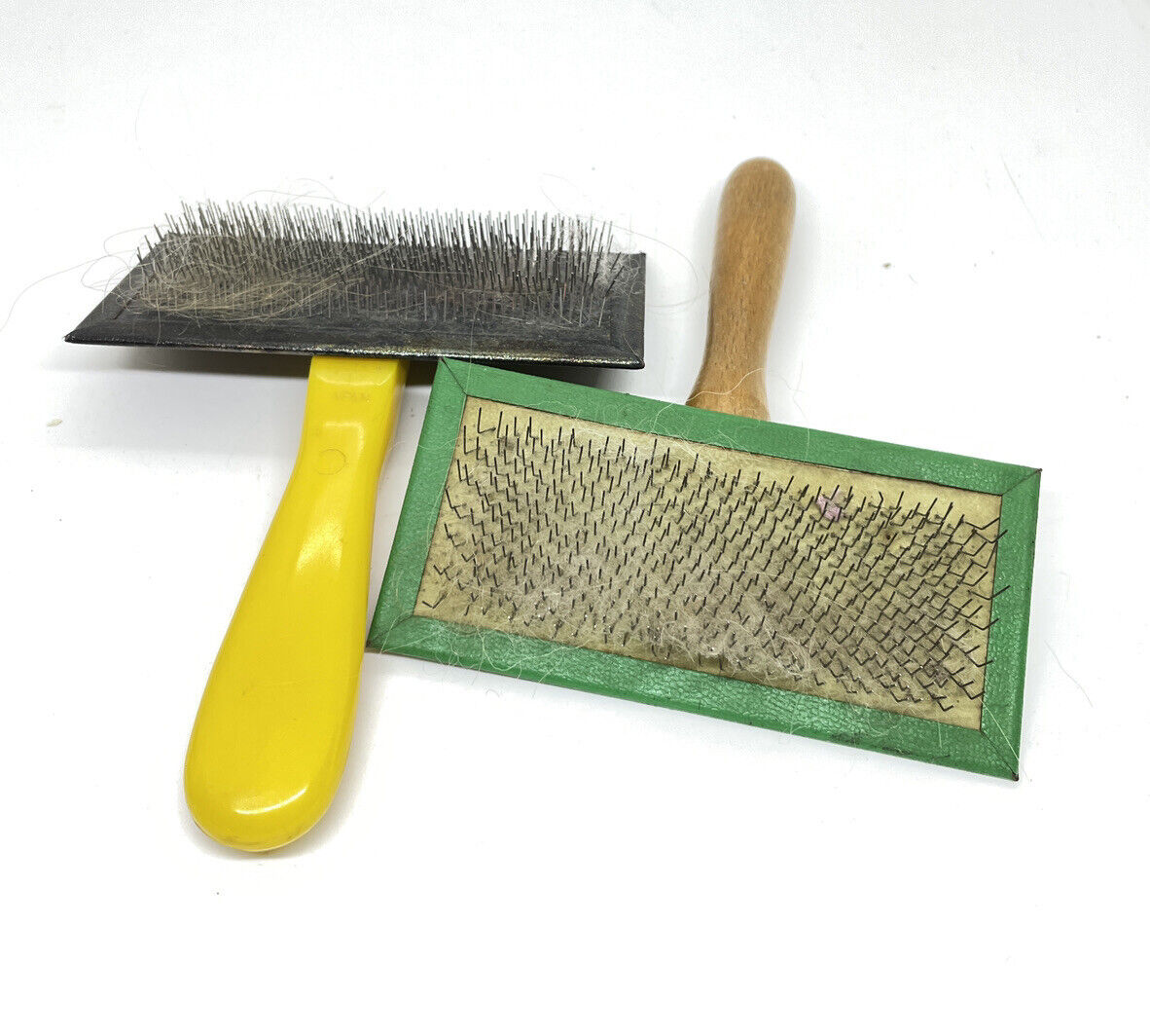 Vintage Wool Mohair Carding Brushes