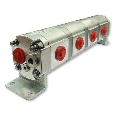 Geared Hydraulic Flow Divider 4 Way Valve, 8.5cc/rev, Without Centre Inlet