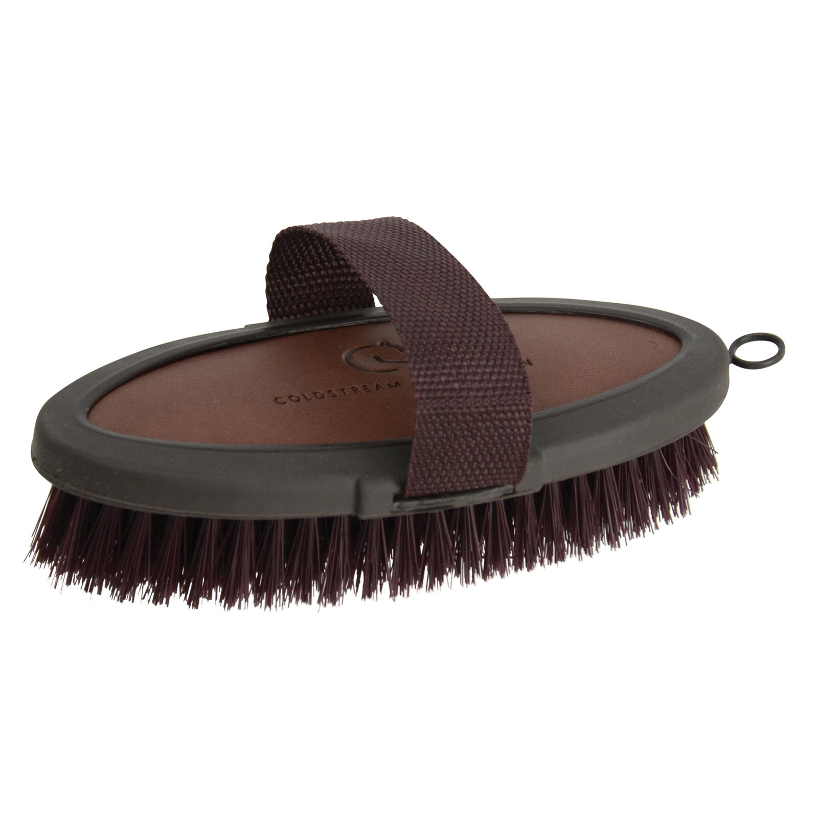 Coldstream Faux Leather Unisex Horse Care Body Brush - Brown Black One Size